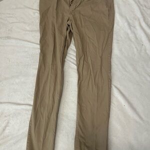 Michael Kors Tan Chinos Slim Straight-Leg